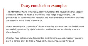 essay conclusion example